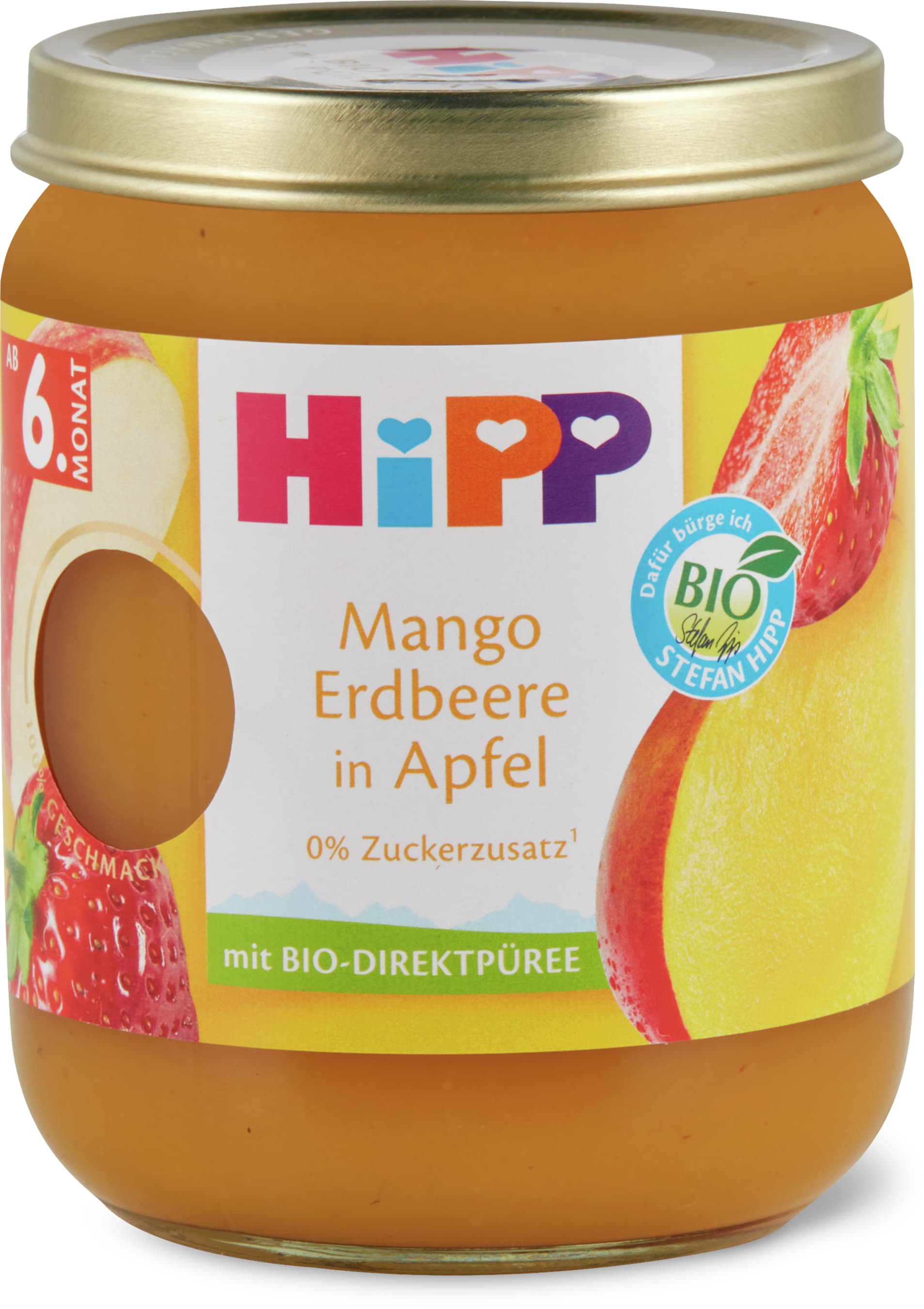 Hipp Mango & Erdbeere in Apfel Brei 160g